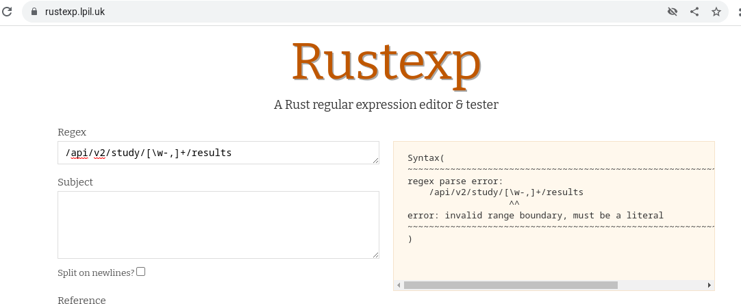 Rust regex /img/debugging-linkerd-mislabelled-routes/rustexp.png#center